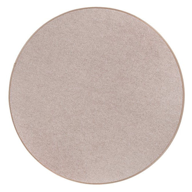 Beige rund hallmatta Ø120 cm / Ø140 cm