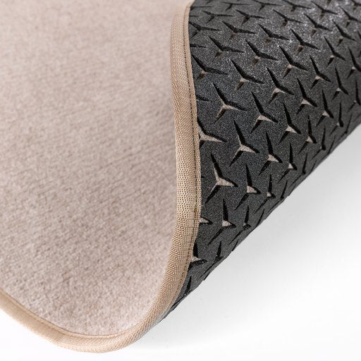 Beige rund hallmatta Ø120 cm / Ø140 cm