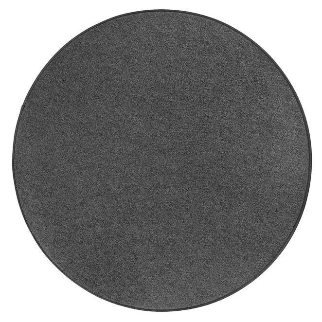 Mörkgrå rund hallmatta Ø120 cm / Ø140 cm