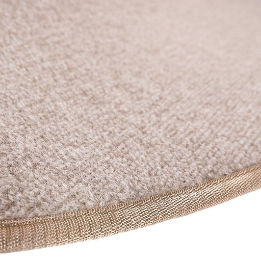 Beige rund hallmatta Ø120 cm / Ø140 cm